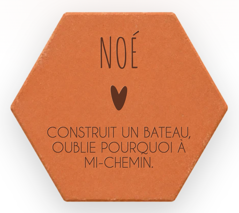 La tomette prénom : le cadeau qui parle vraiment de la personne