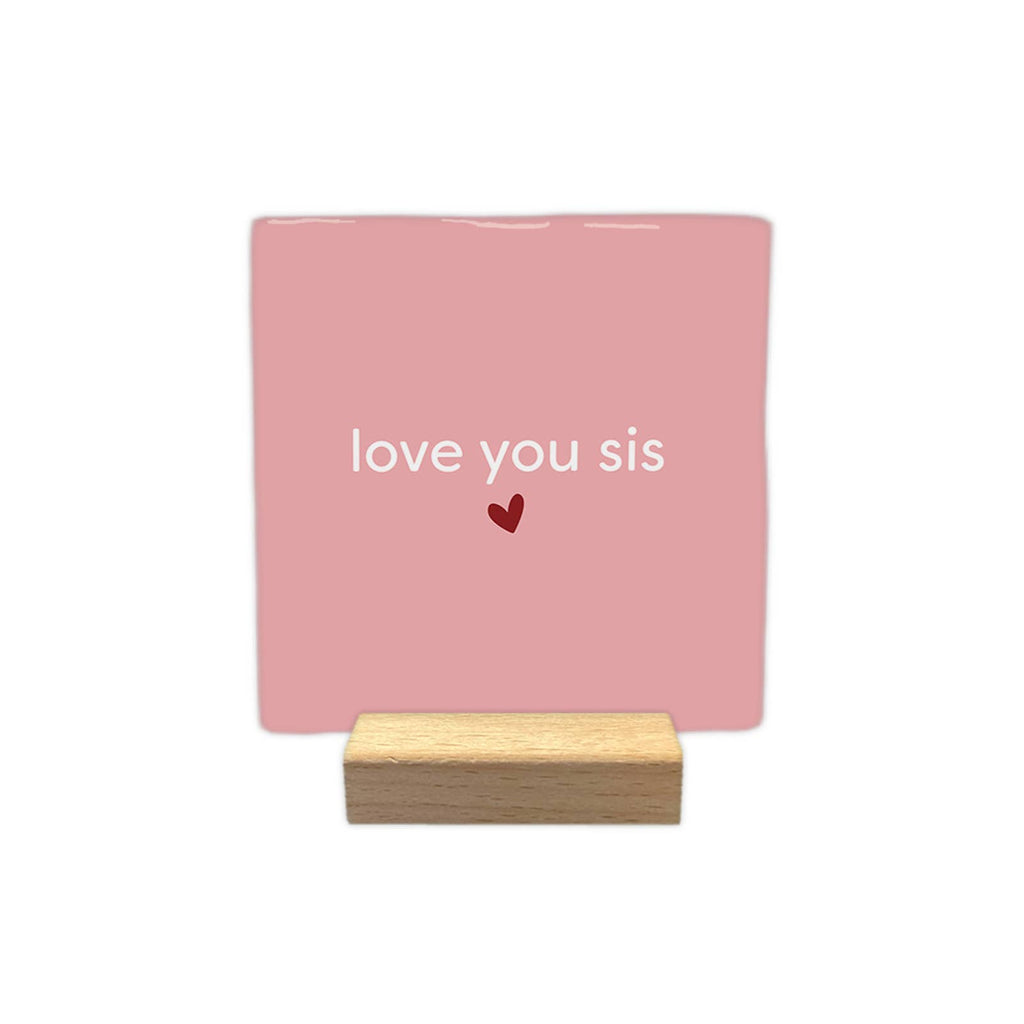 Je t'aime ma sœur — carreau décoratif à accrocher, sélection MyTomette