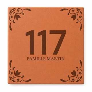 Plaque de maison personnalisée en terre cuite de Salernes
