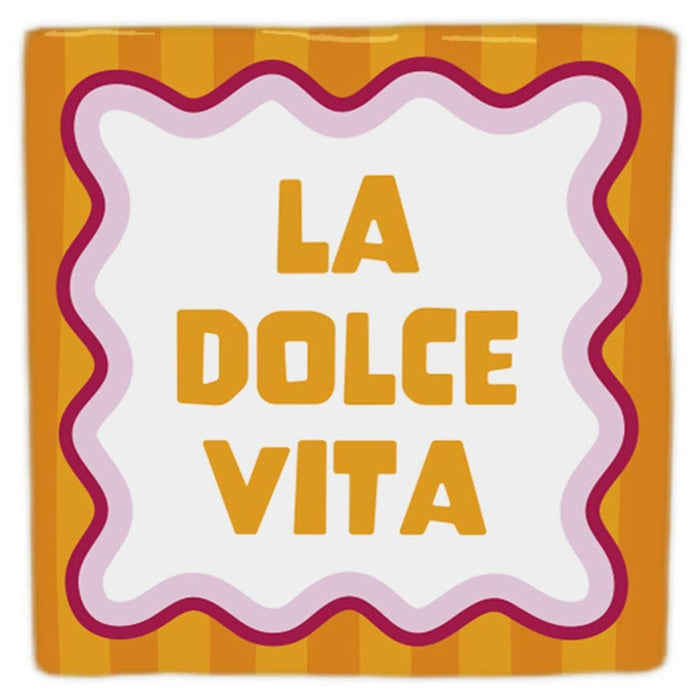 Carreau décoratif La dolce vita en céramique, 10 × 10 cm — sélection MyTomette