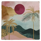 Carreau décoratif Paysage désertique en pierre naturelle, 10 × 10 cm — sélection MyTomette