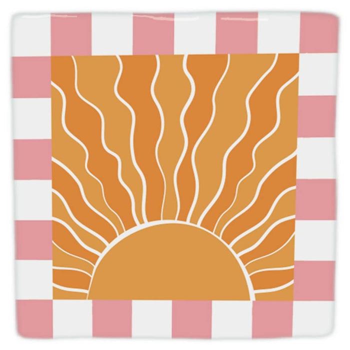 Carreau décoratif Sunshine en céramique, 10 × 10 cm — sélection MyTomette