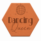 Cadeau crémaillère original pour une amoureuse de la danse : tomette hexagonale personnalisée, terre cuite de Salernes gravée au laser.