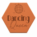 Cadeau crémaillère original pour une amoureuse de la danse : tomette hexagonale personnalisée, terre cuite de Salernes gravée au laser.